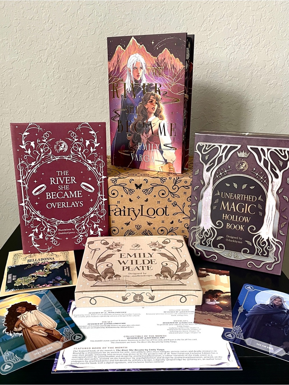 FairyLoot July 2026 YA Book Box with Items The River She Became by Emily Varga